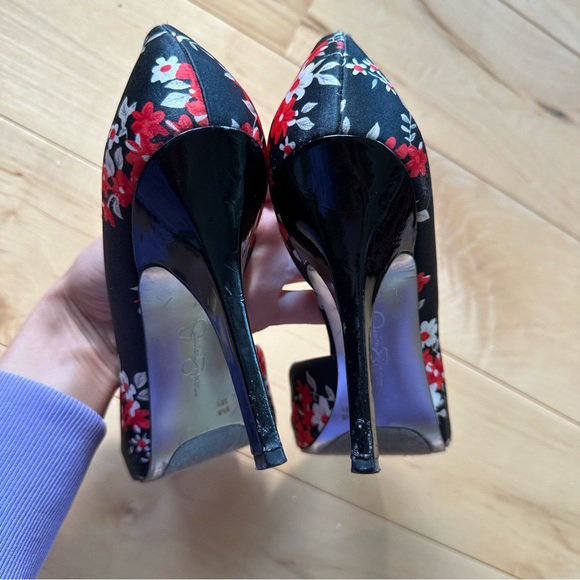 Jessica Simpson Floral Peep-Toe Pumps - Picture 5 of 9